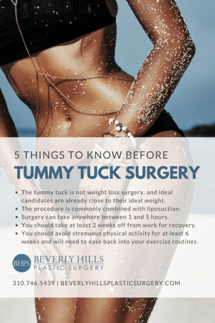 5 Things to Know Before Tummy Tuck Surgery